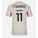 Benfica Dodi Lukebakio #11 Bortedrakt 2025-26 Korte ermer